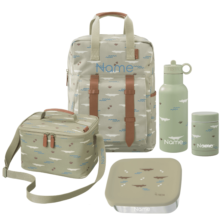 Personalized Set of bags and containers with a pattern