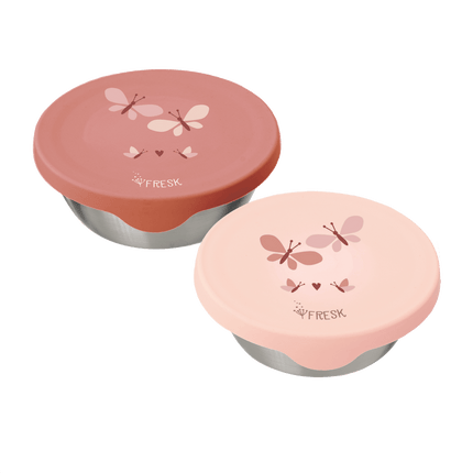 2pc snack box set from fresk with butterfly print