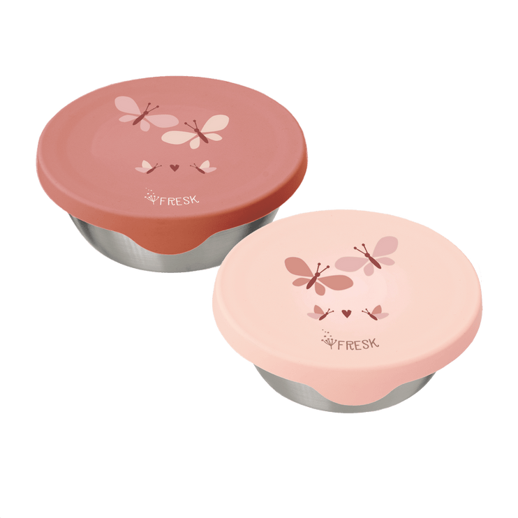 2pc snack box set from fresk with butterfly print
