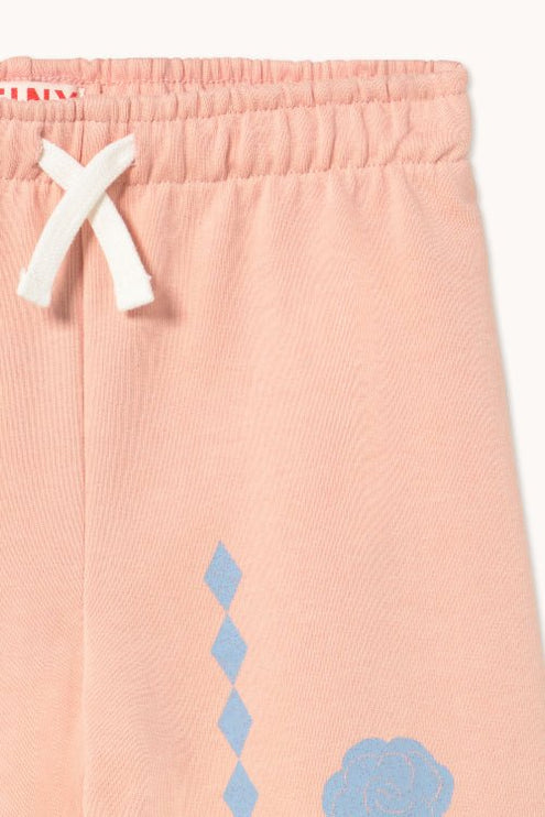 Wild rose sweatpant with blue flower print