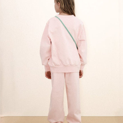Wild rose sweatpant with flower print backview