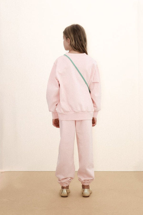 Wild rose sweatshirt with flower print backview