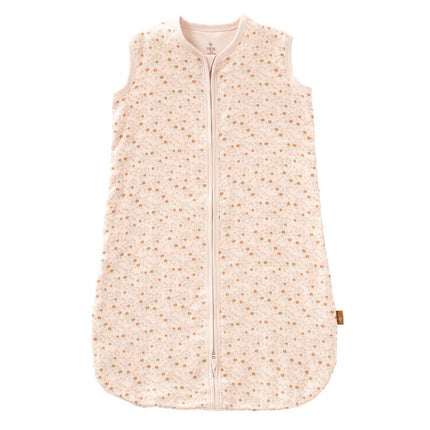 Baby sleeping bag with a subtle floral pattern
