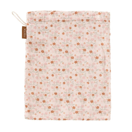 garden flower patterned with a visible brand tag on a white background