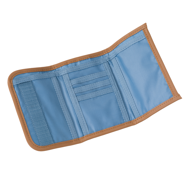 blue wallet