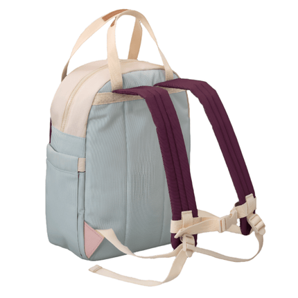 back side angle of Fresk large backpack outdoor - cameo rose