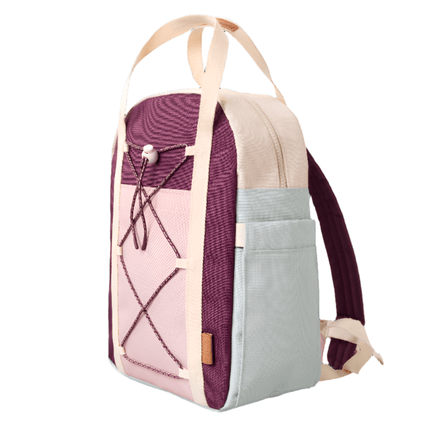 side angle of Fresk large backpack outdoor - cameo rose