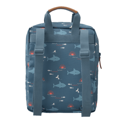 back style of the small backpack shark 