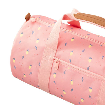 zoomed part of the weekend duffel bag summer fruit