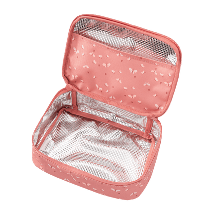insulated lunch bag with butterfly print 