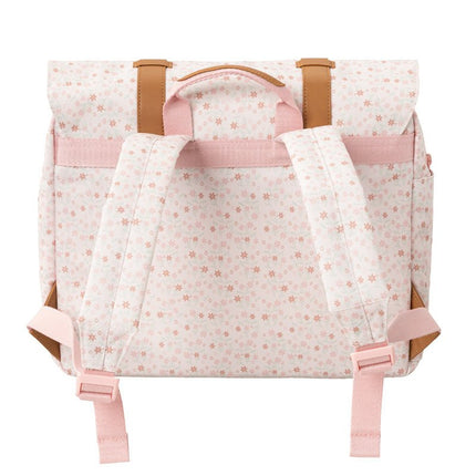 back style of the satchel bag garden flowers