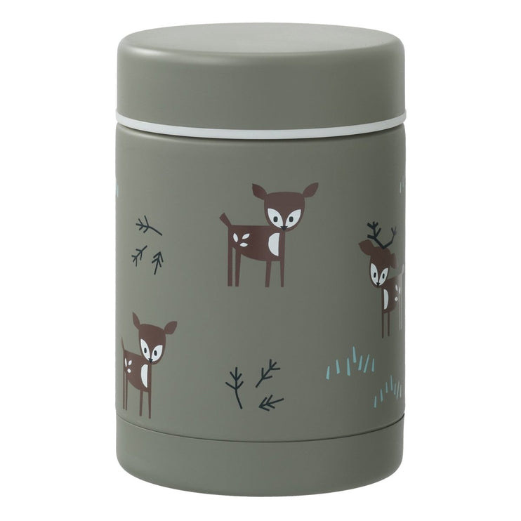 Food jar in Deer Olive design 