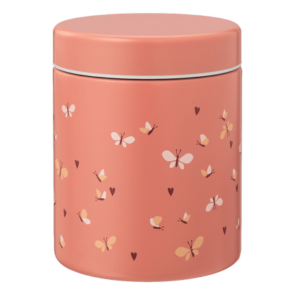 food container for girl with butterfly print