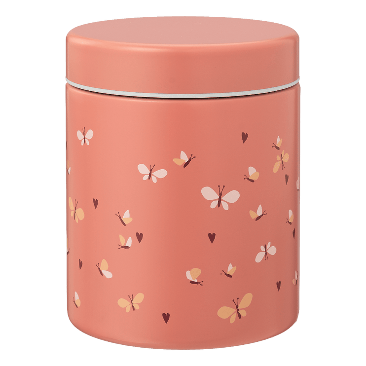 food container for girl with butterfly print
