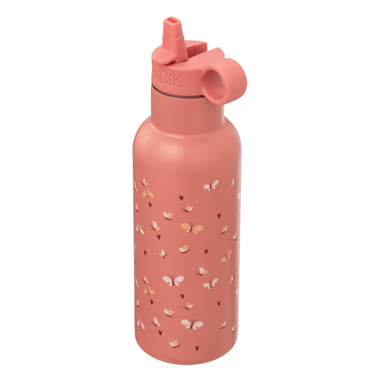 water bottle for girl with butterfly print