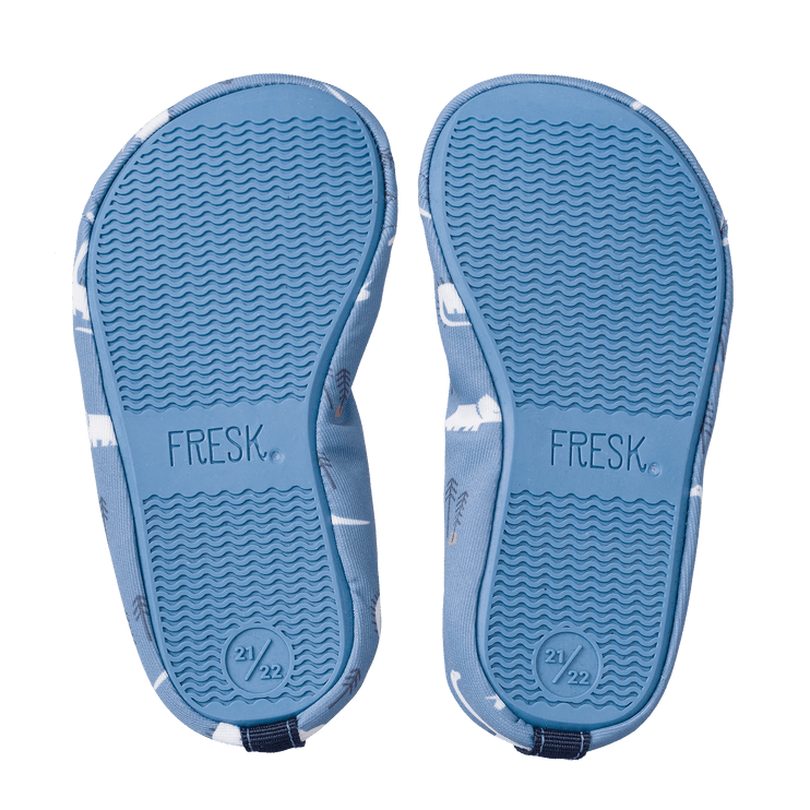blue swim shoe