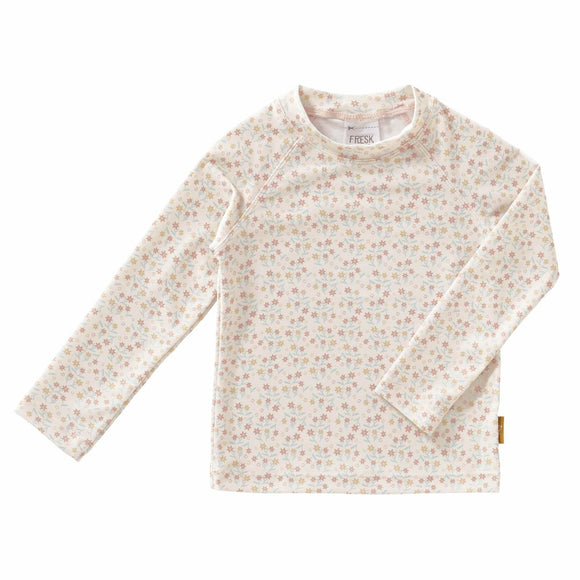 UV Longsleeves Top with f=garden flowers design pattern