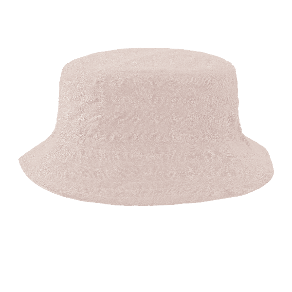 Cream eco-friendly UV Fresk reversible bucket hat for girls made from recycled nylon with soft terry lining and a secure chin cord—providing comfy, stay-put sun protection.