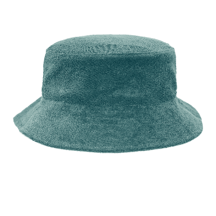 Reverse Teal Fresk UV bucket hat for boys made from recycled nylon with soft terry lining and a secure chin cord—providing comfy, stay-put sun protection.