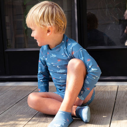 Swim UV Longsleeves Top - Shark