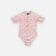 Girl Swimsuit Short Sleeve - Summer Bloom