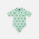 Girl Swimsuit Short Sleeve - Toucan Paradise