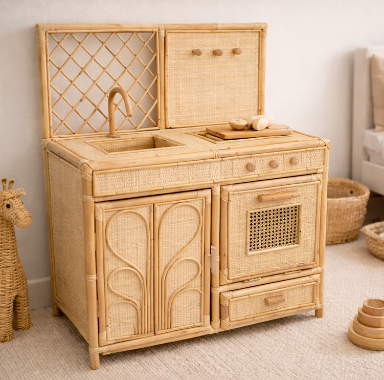 Rattan Play Kitchen