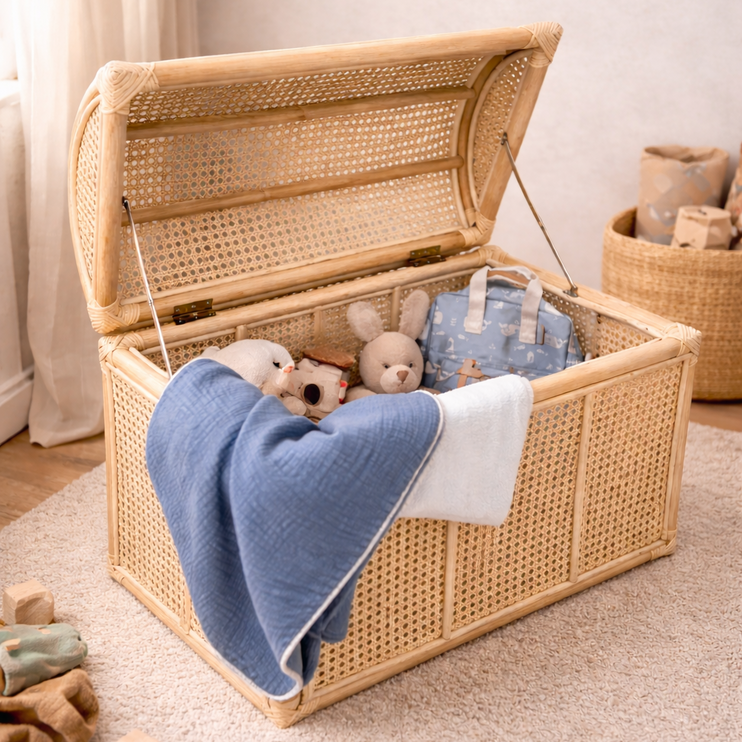 Rattan Toy Chest
