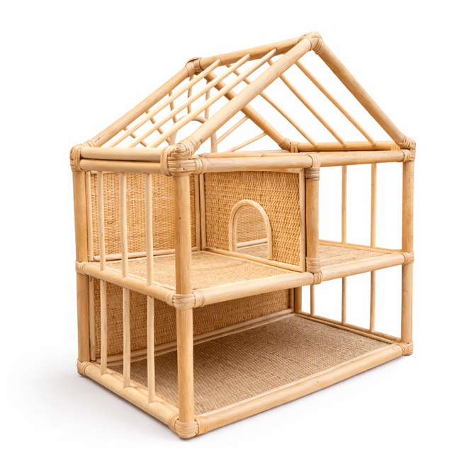 rattan dollhouse