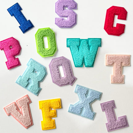 Iron-on patches - Letters (multicolor)