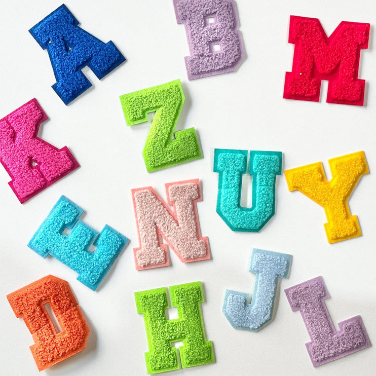 Iron-on patches - Letters (multicolor)