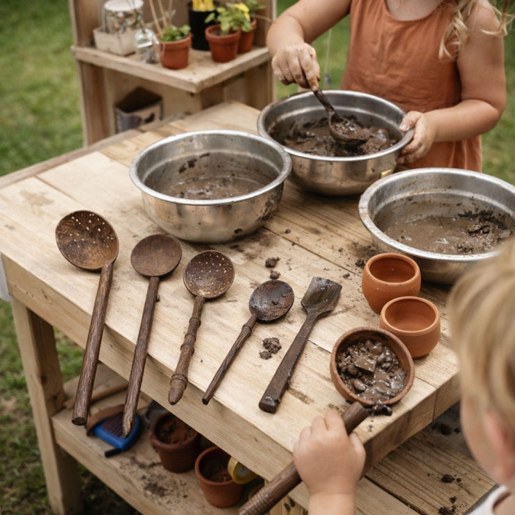 Mud kitchen outdoor play 