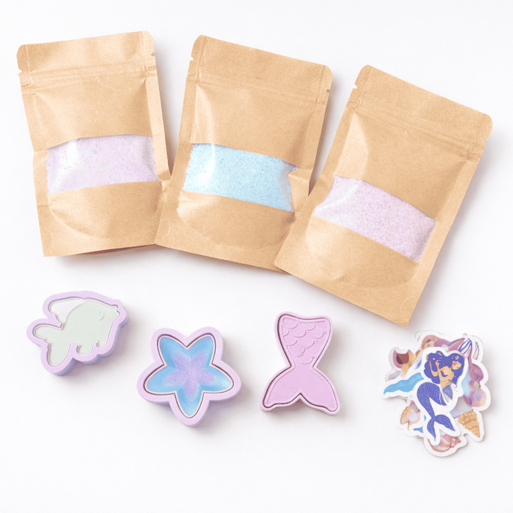 Bathbomb set with pre mixed mixture 