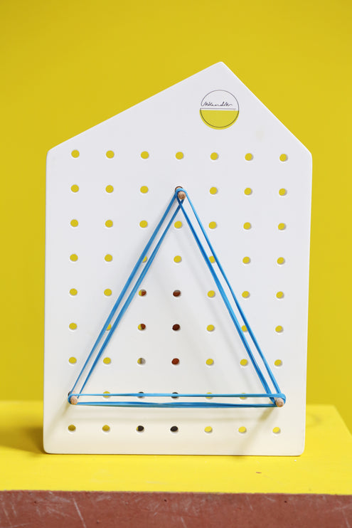 Geoboard with shapes