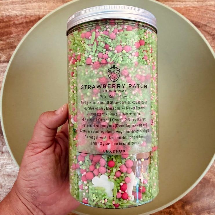 Container of decorative sprinkles 