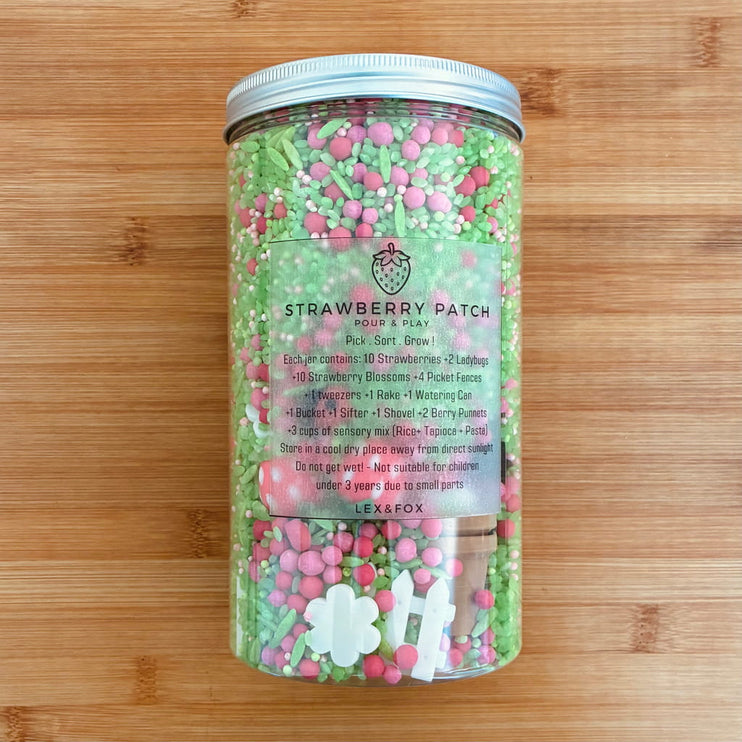 Jar of decorative sprinkles 