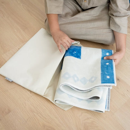 Personalized Kids Prayer Mat - Skyline Serenity