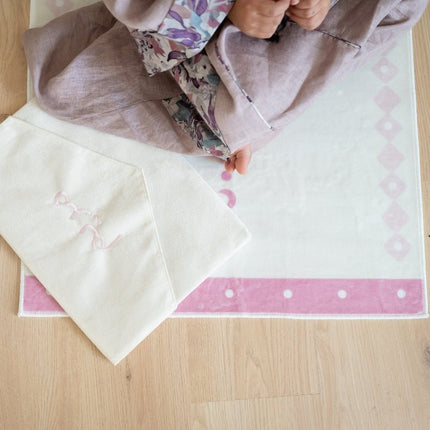 pink prayer mat