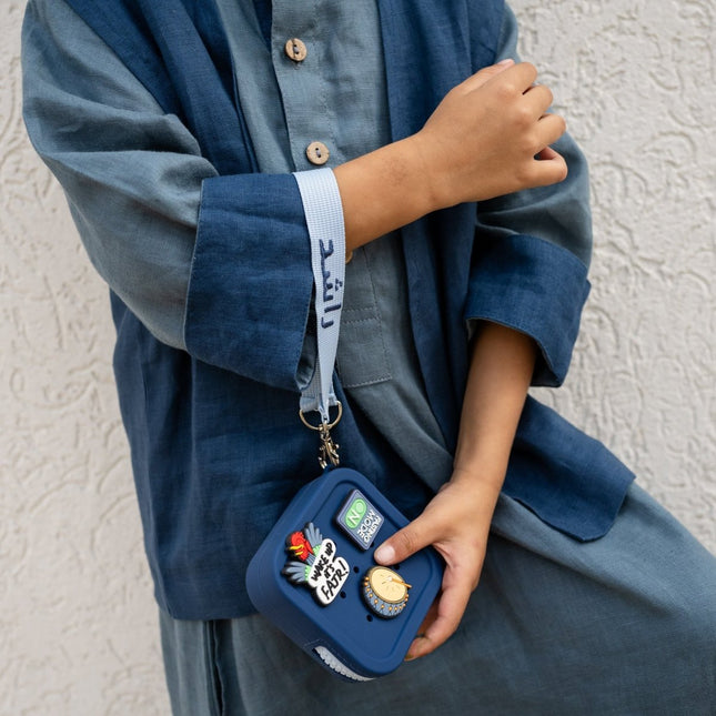 pouch with strap for kids and fun charms