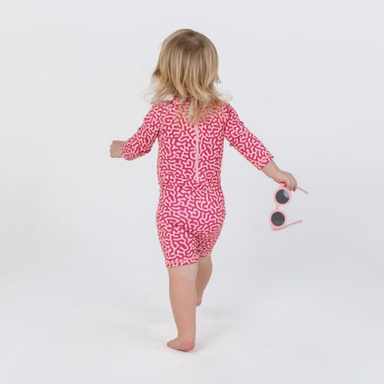 back style of the baby swimsuit coral reef