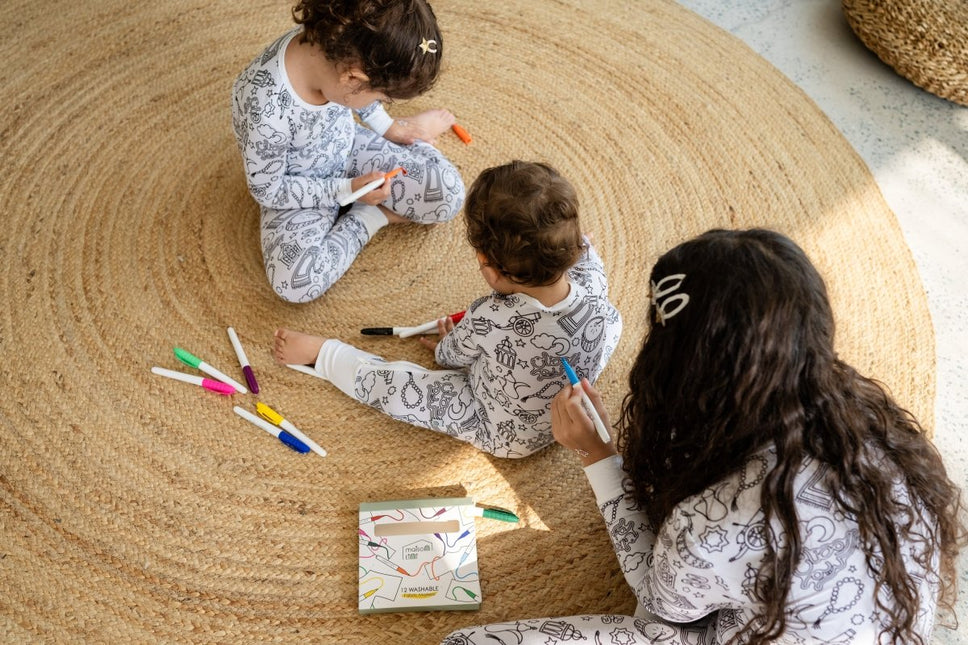 ramadan pajama kids washable coloring 