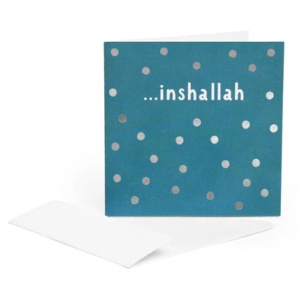 uae themed souvenir cards inshalla blue card