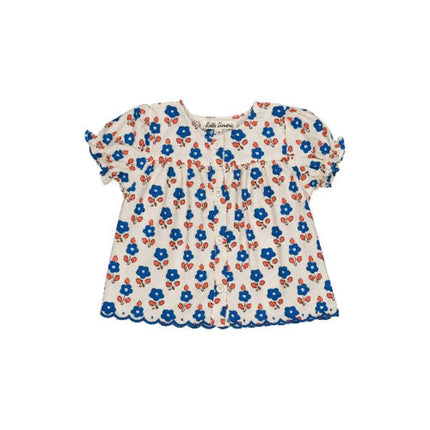 Floral patterned baby blouse 