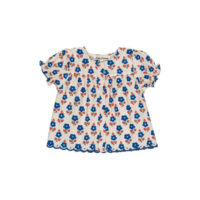 Floral patterned baby blouse 