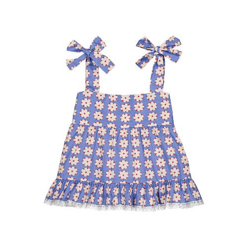 Floral Blouse with bow straps 