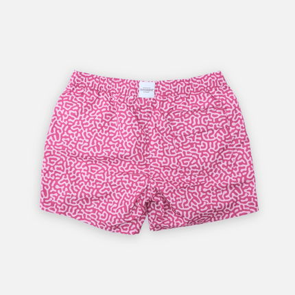 back look of men shorts coral reef