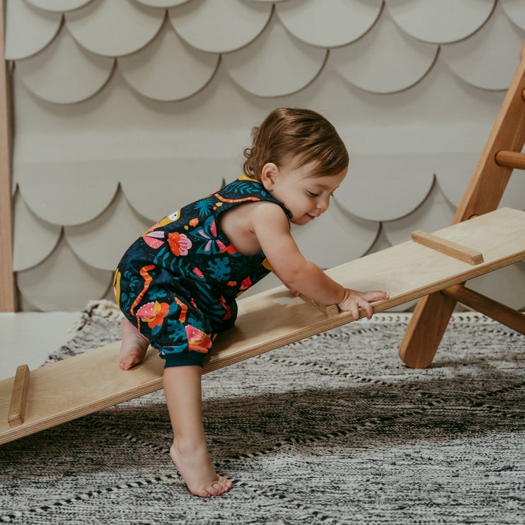 jungle sloth pattern for rompers