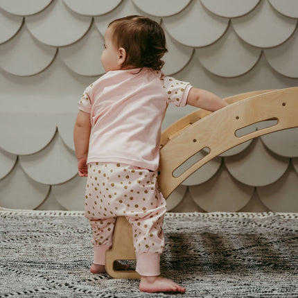 Dots Pink Pants & T-shirt