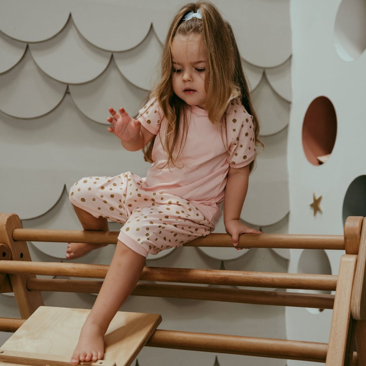 Dots Pink Shorts & T-Shirt