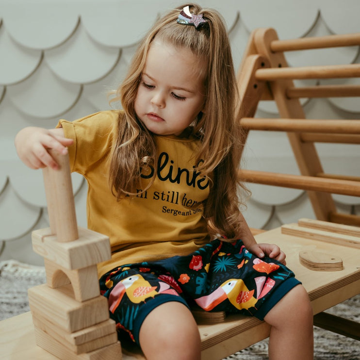 Baggy Jungle sloth Shorts & T-shirt Set